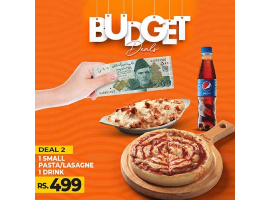 Pizza One Budget Deal 2 For Rs.499/-